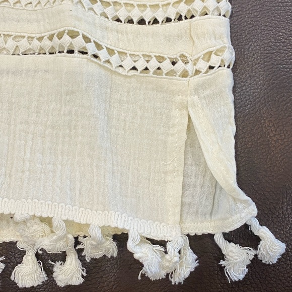 Rylee + Cru Tassel Cover Up Dress, Ivory, size 2-3 NWT - Picture 4 of 5